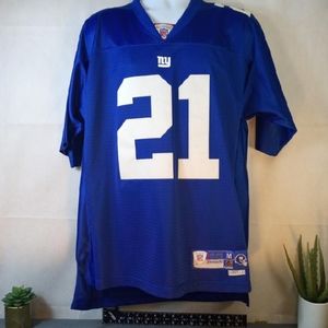Reebok NFL EQUIPMENT #23 Tiki Barber NY Giants Jersey Sz MEDIUM Blue/Red/white